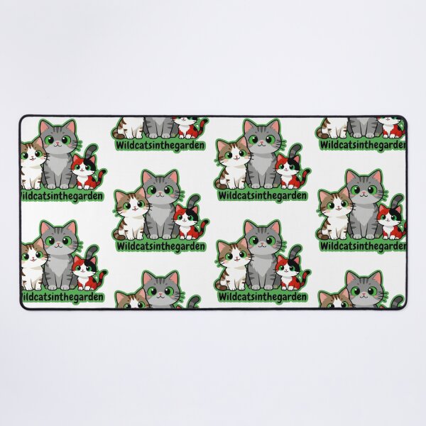 Item preview, Wildcatsinthegarden – Three Rescued Cats Logo designed and sold by DesignFrabu.