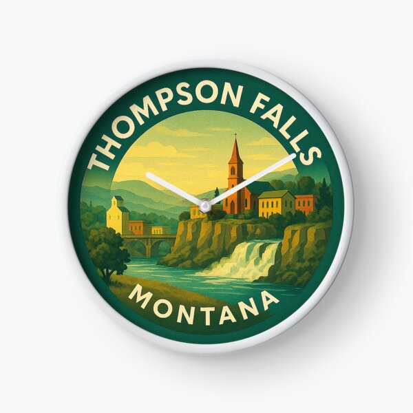 Item preview, Thompson Falls Montana USA Vintage Travel  designed and sold by Thistle-TShop.