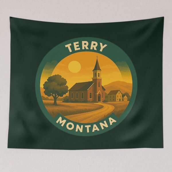 Item preview, Terry Montana USA Vintage Travel  designed and sold by Thistle-TShop.