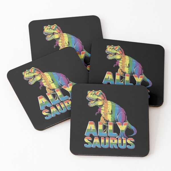 Item preview, Allysaurus LGBT Dinosaur Rainbow Flag Ally LGBT Pride  designed and sold by DigitaldeligArt.