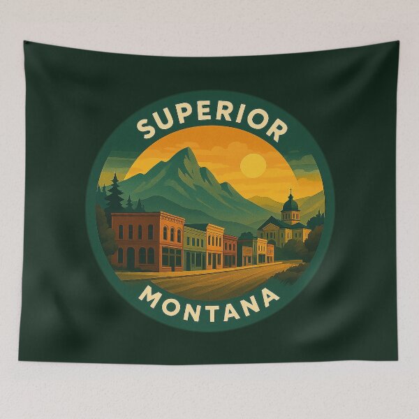 Item preview, Superior Montana USA Vintage Travel  designed and sold by Thistle-TShop.