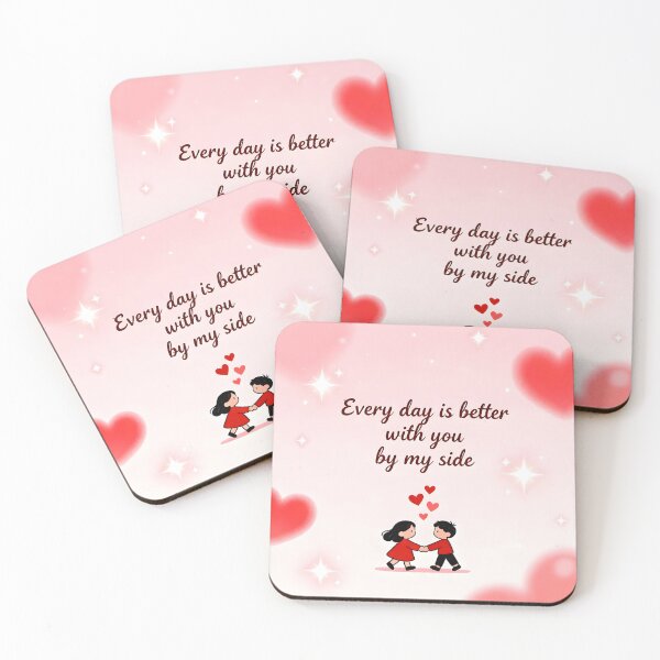 Item preview, valentines day Every day is better with you by my side designed and sold by Uglyandcute.