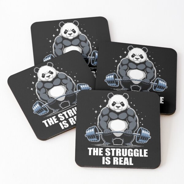 Item preview, Panda The Struggle Is Real Weightlifting Fitness Gym designed and sold by FaithAbbott.