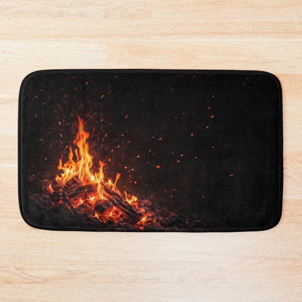 Item preview, Burning Embers in the Dark – Minimal Fire Art Design designed and sold by Art By M.