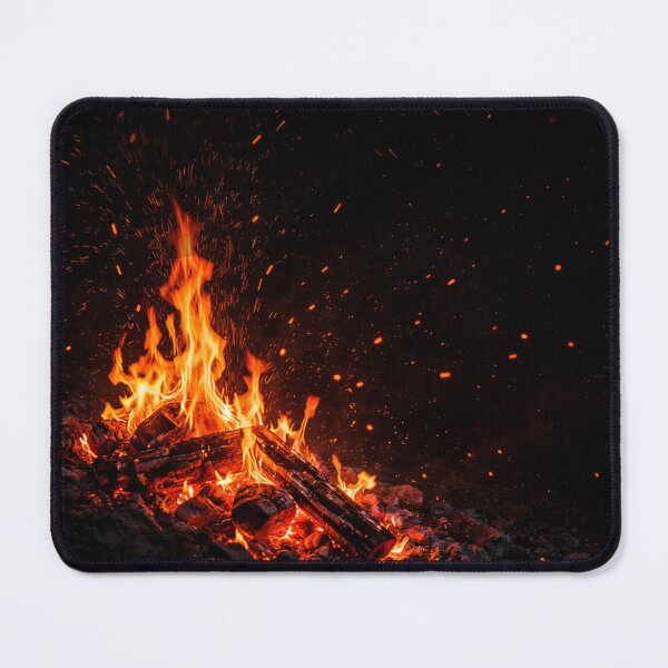 Item preview, Burning Embers in the Dark – Minimal Fire Art Design designed and sold by Art By M.