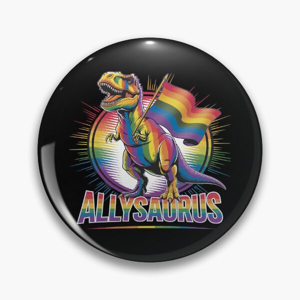 Item preview, Allysaurus Lgbt Pride Month Dinosaur Rainbow Flag Lesbian  designed and sold by DigitaldeligArt.