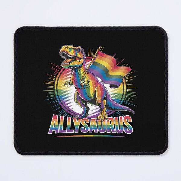 Item preview, Allysaurus Lgbt Pride Month Dinosaur Rainbow Flag Lesbian designed and sold by DigitaldeligArt.