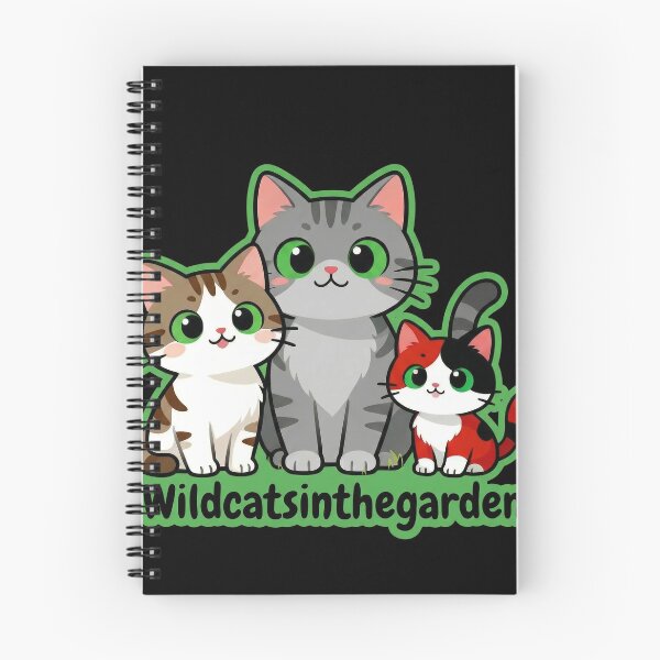 Item preview,  Wildcatsinthegarden – Three Rescued Cats Logo Black version designed and sold by DesignFrabu.