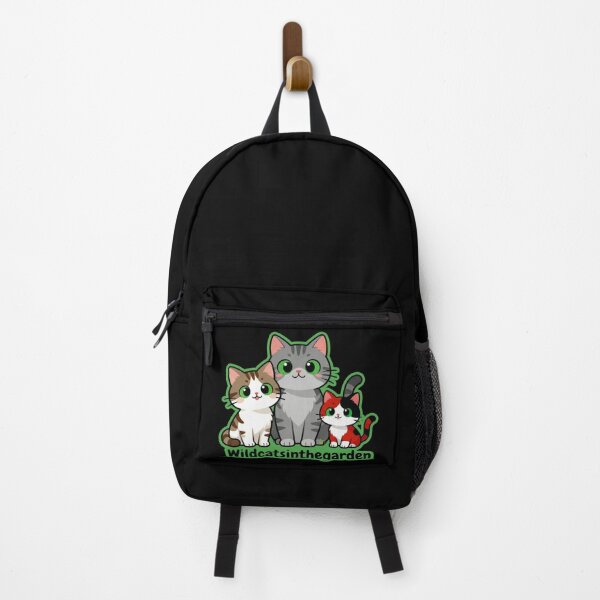 Item preview,  Wildcatsinthegarden – Three Rescued Cats Logo Black version designed and sold by DesignFrabu.
