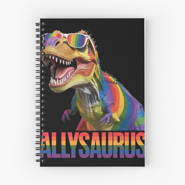 Item preview, Allysaurus LGBT Rainbow Flag Ally Dinosaur LGBT Pride  designed and sold by DigitaldeligArt.