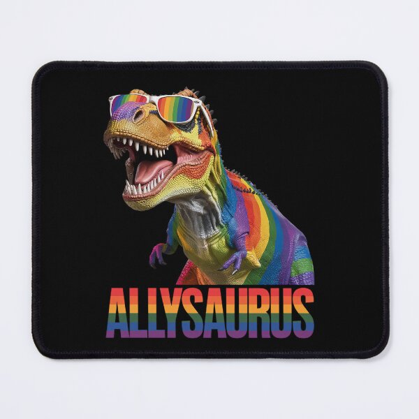 Item preview, Allysaurus LGBT Rainbow Flag Ally Dinosaur LGBT Pride designed and sold by DigitaldeligArt.