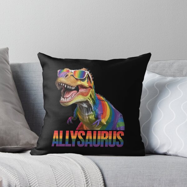 Item preview, Allysaurus LGBT Rainbow Flag Ally Dinosaur LGBT Pride  designed and sold by DigitaldeligArt.