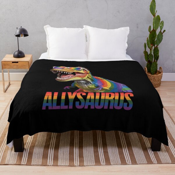 Item preview, Allysaurus LGBT Rainbow Flag Ally Dinosaur LGBT Pride  designed and sold by DigitaldeligArt.