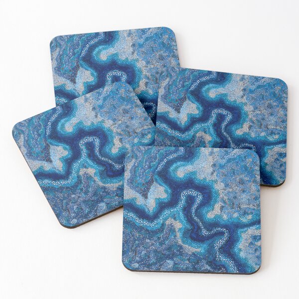 Item preview, Aboriginal Inspired Dot Art - With Winter River designed and sold by GrinGalore.
