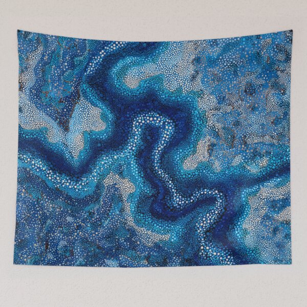Item preview, Aboriginal Inspired Dot Art - With Winter River designed and sold by GrinGalore.