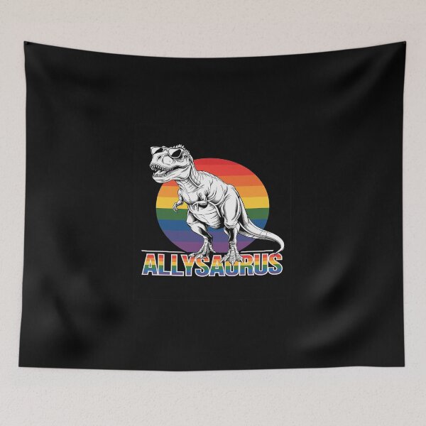 Item preview, Allysaurus LGBT Dinosaur Rainbow Flag Ally LGBT Pride  designed and sold by DigitaldeligArt.