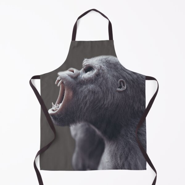 Item preview, Hyper-Realistic Roaring Gorilla – Dramatic Cinematic Wildlife Art designed and sold by Massimo Righi.