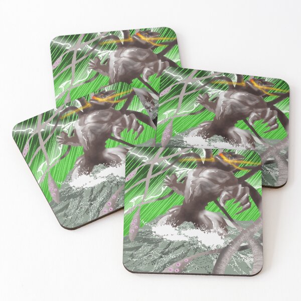 Item preview, Kraken on Green  designed and sold by Digital Attic 95.