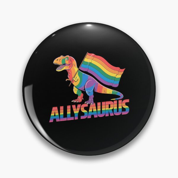 Item preview, Allysaurus LGBT Dinosaur Rainbow Flag Ally LGBT Pride 1  designed and sold by DigitaldeligArt.