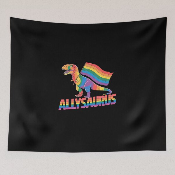 Item preview, Allysaurus LGBT Dinosaur Rainbow Flag Ally LGBT Pride 1  designed and sold by DigitaldeligArt.