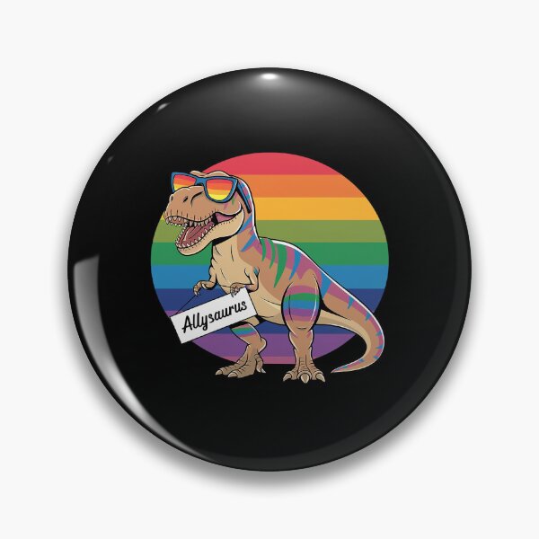 Item preview, Allysaurus LGBT Dinosaur Rainbow Flag Ally LGBT Pride 4  designed and sold by DigitaldeligArt.
