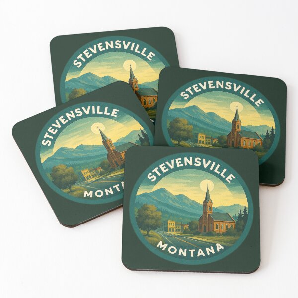 Item preview, Stevensville Montana USA Vintage Travel  designed and sold by Thistle-TShop.