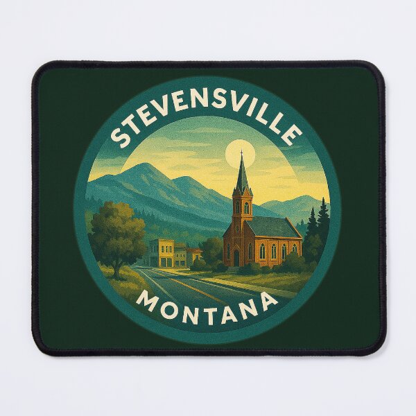 Item preview, Stevensville Montana USA Vintage Travel designed and sold by Thistle-TShop.