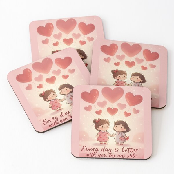 Item preview, valentines day Every day is better with you by my side designed and sold by Uglyandcute.