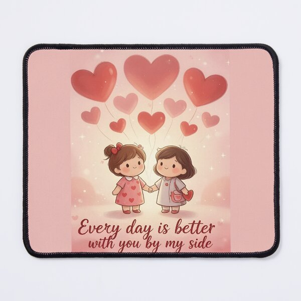 Item preview, valentines day Every day is better with you by my side designed and sold by Uglyandcute.