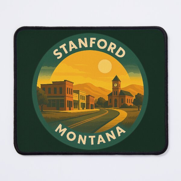 Item preview, Stanford Montana USA Vintage Travel designed and sold by Thistle-TShop.