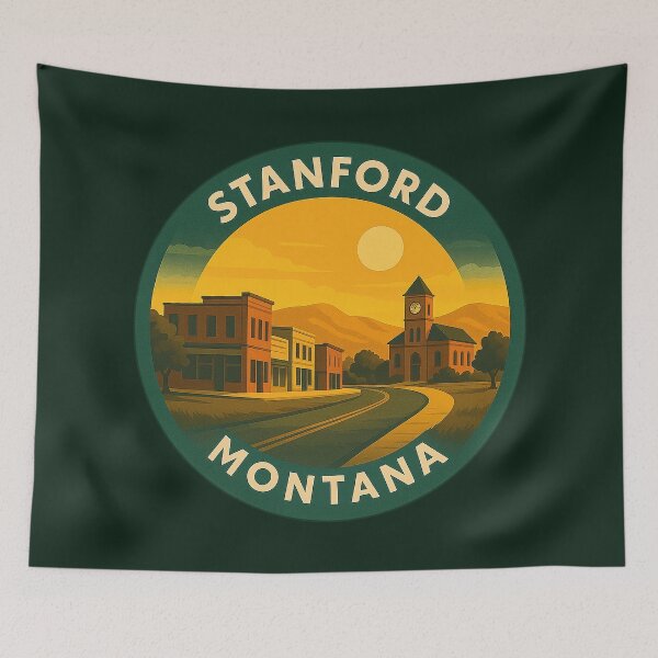Item preview, Stanford Montana USA Vintage Travel  designed and sold by Thistle-TShop.