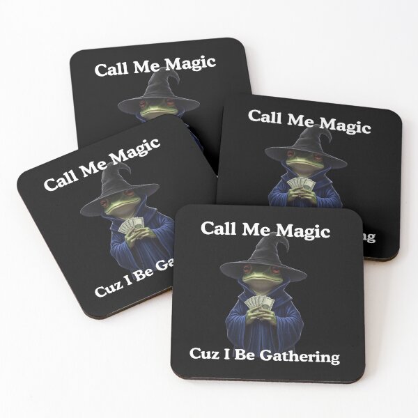 Item preview, Call Me Magic Cuz I Be Gathering - Funny Wizard Frog with Money designed and sold by MotivaChic.