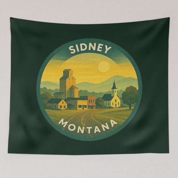 Item preview, Sidney Montana USA Vintage Travel  designed and sold by Thistle-TShop.