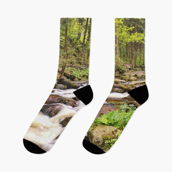 Item preview, Mountain River Cascade in Green Spring Forest designed and sold by Holub Art Studio & design.