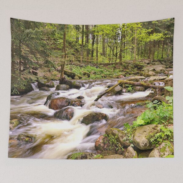 Item preview, Mountain River Cascade in Green Spring Forest designed and sold by Holub Art Studio & design.