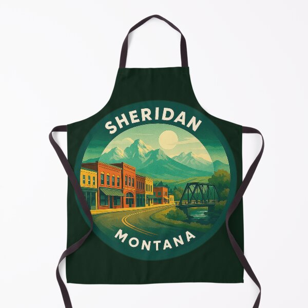 Item preview, Sheridan Montana USA Vintage Travel designed and sold by Thistle-TShop.
