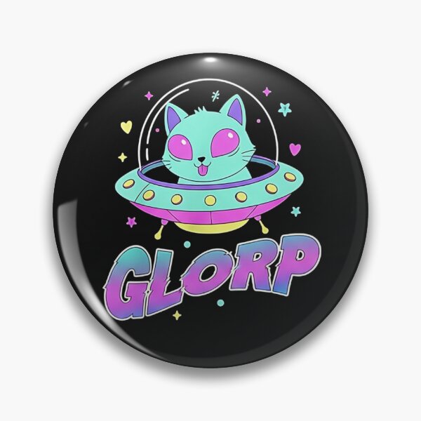 Artikelvorschau, Alien-Katzen-Glorp-T-Shirt | Niedliches Weltraumkätzchen-UFO-Motiv | Neon-Pastell-Sci-Fi-Ästhetik-T-Shirt entworfen und verkauft von ZyxDes.