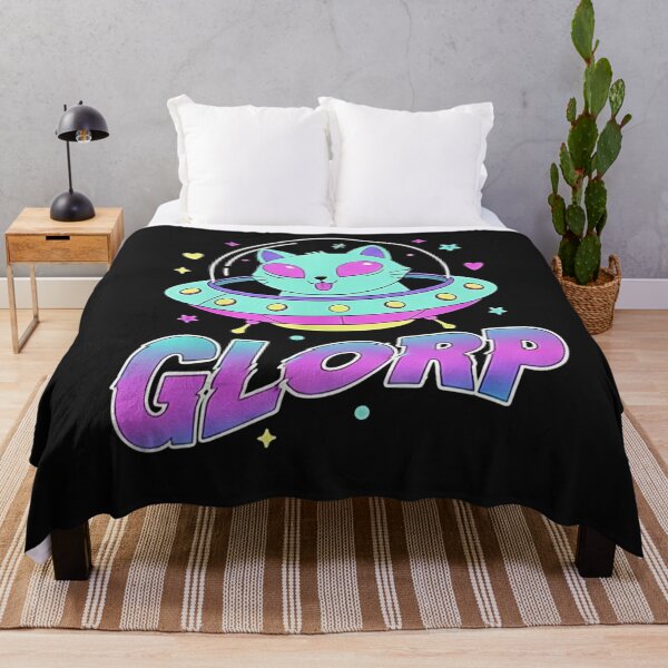 Item preview, Alien Cat Glorp T-Shirt | Cute Space Kitty UFO Graphic | Neon Pastel Sci-Fi Aesthetic Tee designed and sold by ZyxDes.