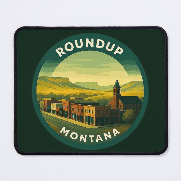 Item preview, Roundup Montana USA Vintage Travel designed and sold by Thistle-TShop.