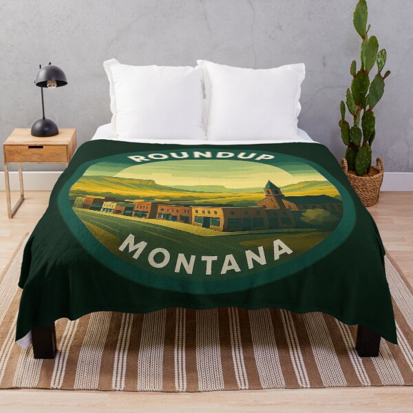 Item preview, Roundup Montana USA Vintage Travel designed and sold by Thistle-TShop.