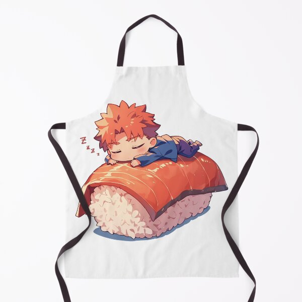 Item preview, Shirou Emiya Fate Stay Night Anime Kawaii Chibi Sushi Roll designed and sold by CarlosBender.