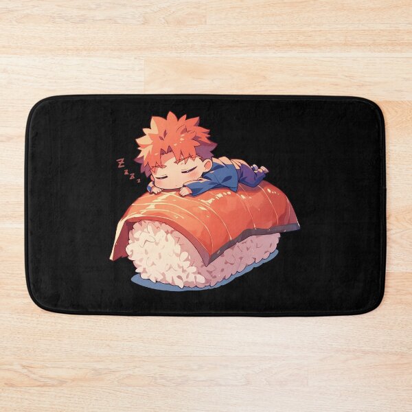 Item preview, Shirou Emiya Fate Stay Night Anime Kawaii Chibi Sushi Roll designed and sold by CarlosBender.