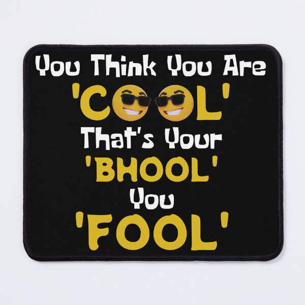 Item preview, Funny Sarcastic HINDI Typography – Quirky Desi Quote Design VER35 designed and sold by mndesignworx.