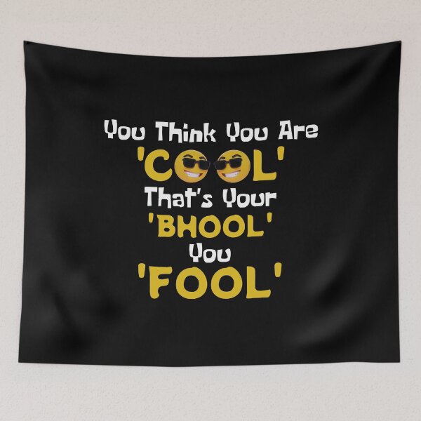 Item preview, Funny Sarcastic HINDI Typography – Quirky Desi Quote Design VER35 designed and sold by mndesignworx.