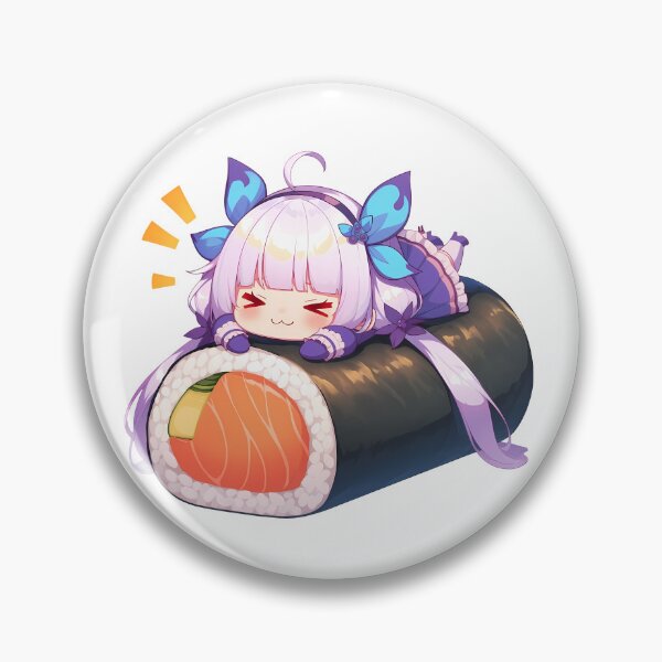 Item preview, Illustrious Azur Lane Chibi Sushi Kawaii Anime Girl Elegant Roll designed and sold by CarlosBender.