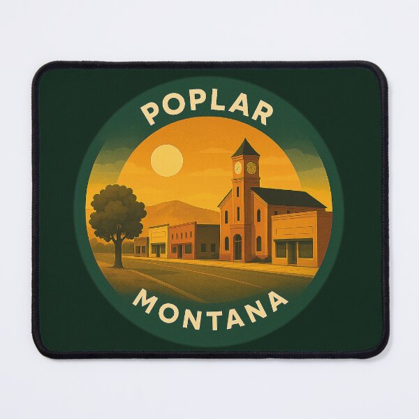 Item preview, Poplar Montana USA Vintage Travel designed and sold by Thistle-TShop.
