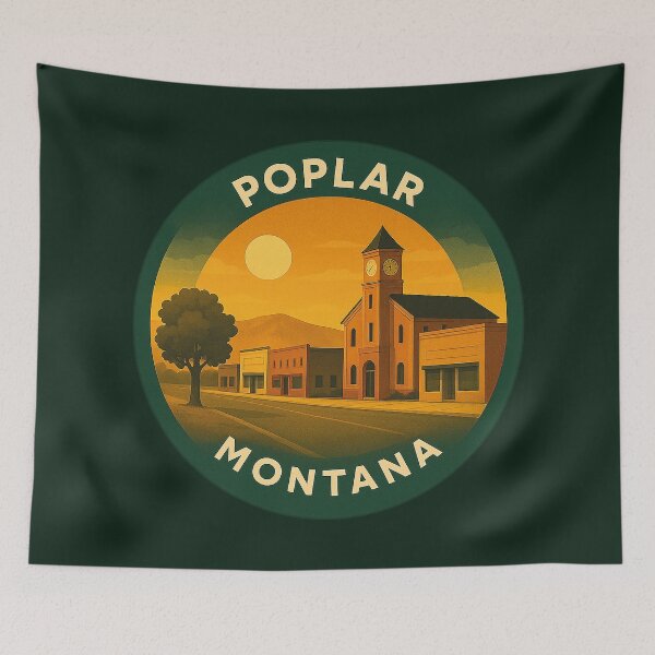 Item preview, Poplar Montana USA Vintage Travel  designed and sold by Thistle-TShop.