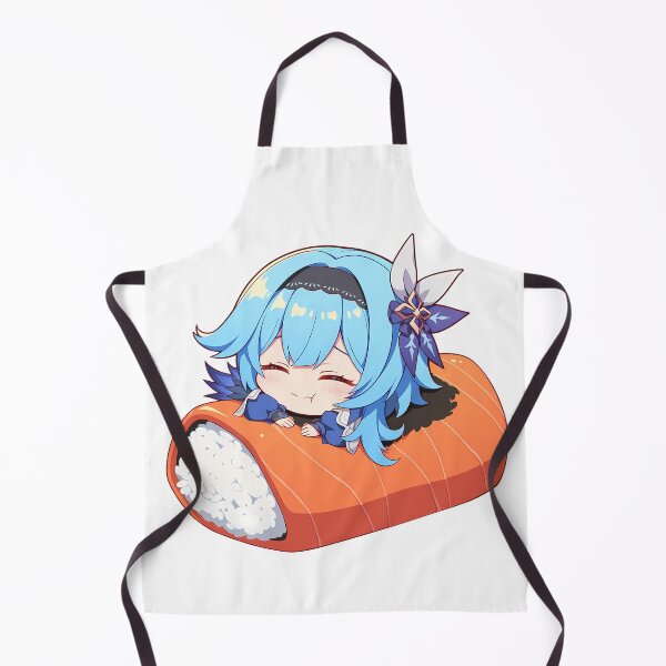 Item preview, Game Eula Genshin Impact Cute Chibi Sushi Kawaii Blue Hair Anime Girl designed and sold by CarlosBender.