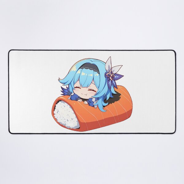 Item preview, Game Eula Genshin Impact Cute Chibi Sushi Kawaii Blue Hair Anime Girl designed and sold by CarlosBender.