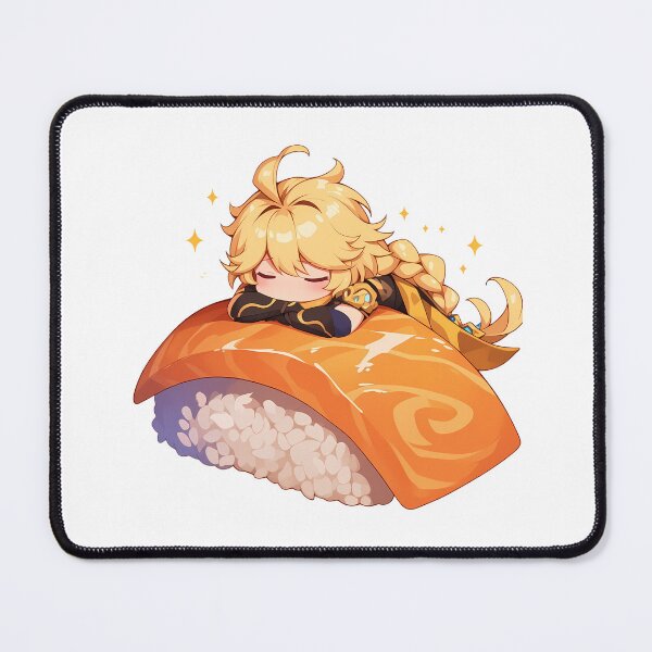 Item preview, Aether Traveler Genshin Impact Chibi Sushi Kawaii Anime Boy Dreamy designed and sold by CarlosBender.